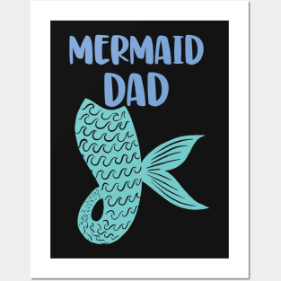 Mermaid Dad Posters and Art